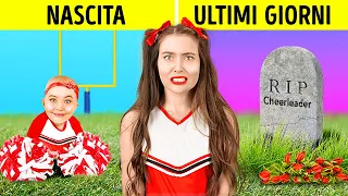 CHEERLEADER DALLA CULLA ALLA TOMBA || Idee Incredibili!!! Realtà Virtuale! Con 123 GO!