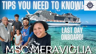 MSC Meraviglia- Last Day, Tips YOU NEED, and Disembarkation!