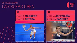 Resumen Final Femenina Marrero/Ortega Vs Josemaría/Sánchez  Estrella Damm Las Rozas Open