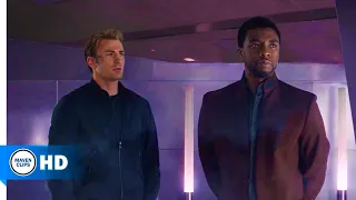 Captain America Civil War - Steve Rogers & T'Challa - Wakanda Scene (End Credits) ✊✊