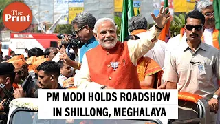 LIVE | PM Modi holds roadshow in Shillong, Meghalaya