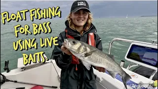UK Bass fishing with floats - live Mackerel - Includes how to guide to float fishing setup #fishing