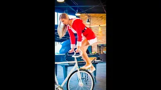 #MissSanta on the bike 😍 #shorts