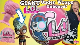 GIANT LOL SURPRISE UNDER WRAPS! Jelly Layer! Fashion Crush Eye Spy Series Blind Bag Capsule Unboxed!
