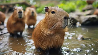 Baby Animals - Capybara Comedy - Serenity in Nature #6