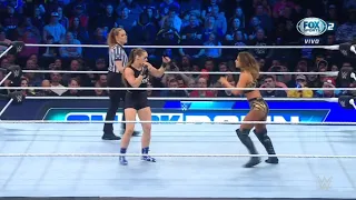 Ronda Rousey Vs Emma Campeonato Femenino de Smackdown - WWE Smackdown 28/10/2022 (En Español)