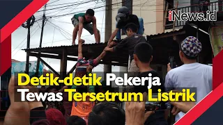 Detik-detik Pekerja Tewas Tersetrum Listrik, Tangan Putus terbakar