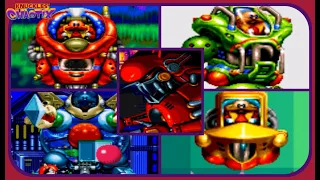 Knuckles' Chaotix - All Boss Encounters - NO DAMAGE!!