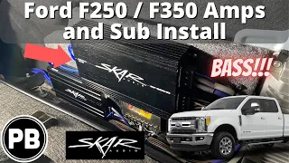2017 - 2022 Ford F250 / F350 Amps and Sub Install