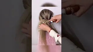 Easy and very beautiful wedding hairstyle