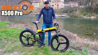 Bici elettrica Economica, leggera, veloce e pieghevole! BEZIOR X500 Pro