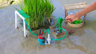 DIY how to make cow shed | house of animals | horse house – cow shed | mini hand pump | tech creator