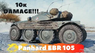 10k DAMAGE on Panhard EBR 105 in World of Tanks!!!