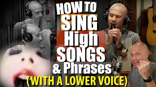 How To Sing Higher SONGS & PHRASES w/ a Lower Voice w/o Tensing Up! (Hold My Beer, Avril)