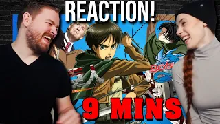 Gigguk NAILS It! | Attack On Titan In 9 minutes Reaction!