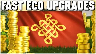 Fast ECO UPGRADES! - Chinese vs English - AOE4 - Grubby