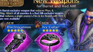 FF7 ever crisis 40k crystal summons for barret and reds new weapons #ff #finalfantasy7evercrisis