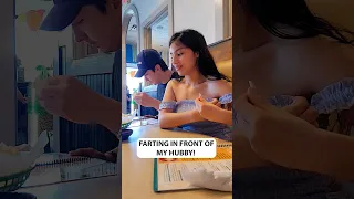 farting in front of my hubby 🤣 #funnyshorts #funnyvideos #lol #husbandwifecomedy