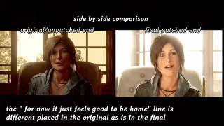 Shadow of the Tomb Raider - ORIGINAL AND FINAL ENDING COMPARISON