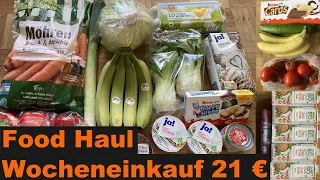 günstiger Wocheneinkauf & Food Diary mit Cashback 21 € | Food Haul | Wocheneinkauf Student