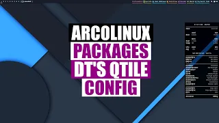 ArcoLinux Now Offers DT's Qtile Config