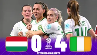 Ireland vs Hungary | What a Goal From Katie McCabe | UEFA Women's Nations League 26-09-2023