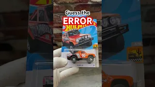 Hot Wheels Error Card? #Shorts