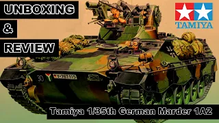 Tamiya 1/35th German Marder 1A2 Unboxing And Review Video