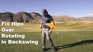 How to Fix Hips Overturning in Your Golf Backswing