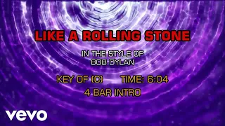 Bob Dylan - Like A Rolling Stone (Karaoke)