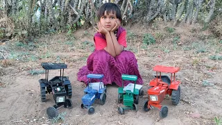 Gudiya ka mini Tractor nandi se laya ret Gar banane ke liye diy mini Tractor