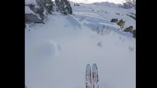 This Skier Was Literally Flying In His Skis On Snow