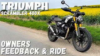 TRIUMPH SCRAMBLER 400X - Ride and Owners feedback