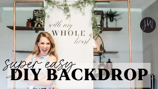 SUPER EASY Cricut DIY Backdrop