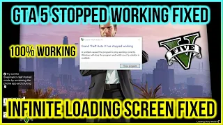 How to FIX GTA 5 Infinite Loading Screen and GTA 5 Stopped Working (Easy Method)