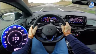 2022 T-roc R Facelift (300hp) | 261 km/h top speed Autobahn run | by Automann in 4K