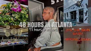 48 HOURS IN ATLANTA VLOG! Traveling Tour , Content Trip, Mini Getaway✨💚