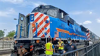 Franklin Park Railroad Daze 2023 ft: Metra SD70MACH 503 and Metra 405