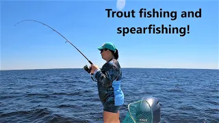Trout fishing and spearfishing! Catch clean cook