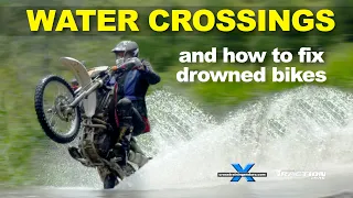 How to ride water crossings (and fix drowned motorbikes)︱Cross Training Adventure
