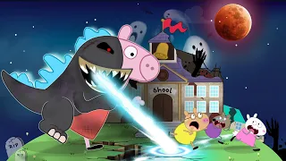 Peppa Pig Turns Into Giant Godzilla | Peppa Pig Sad Story - Peppa Pig Funny Animation | Shenwaky #5