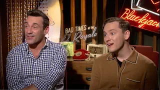 Jon Hamm & Lewis Pullman On Not Having Any Friends On Social Media (Bad Times At The El Royale)