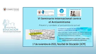 VI Seminario Internacional contra el Antisemitismo. Xavier Torrens. 5/7