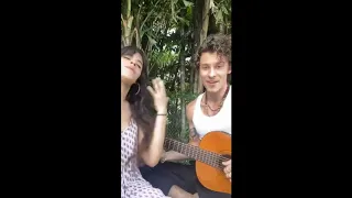 Shawn and Camila singing Señorita