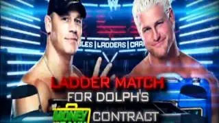 WWE TLC 2012 Match Card John Cena Vs Dolph Ziggler In A Ladder Match For Dolph Ziggler Money In The Bank Contract