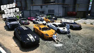 APRO il GARAGE di LUKE con TIMMY - GTA 5 MOD VITA DA GANGSTER (10) #20