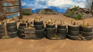 40k Terrain for Cheap! - Tire Walls