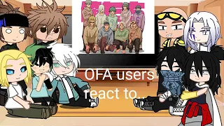 Ofa users and deku react to videos||(spoilers)|| BNHA || 1/?