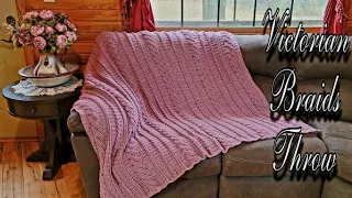 Crochet Cable Blanket Tutorial