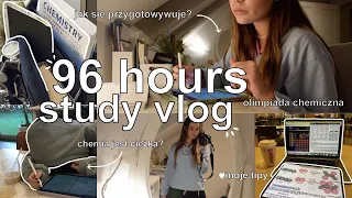 96 hours study vlog | olimpiada chemiczna, jak się przygotowuję? moje notatki, study w/me⋆｡‧˚ʚ♡ɞ˚‧｡⋆